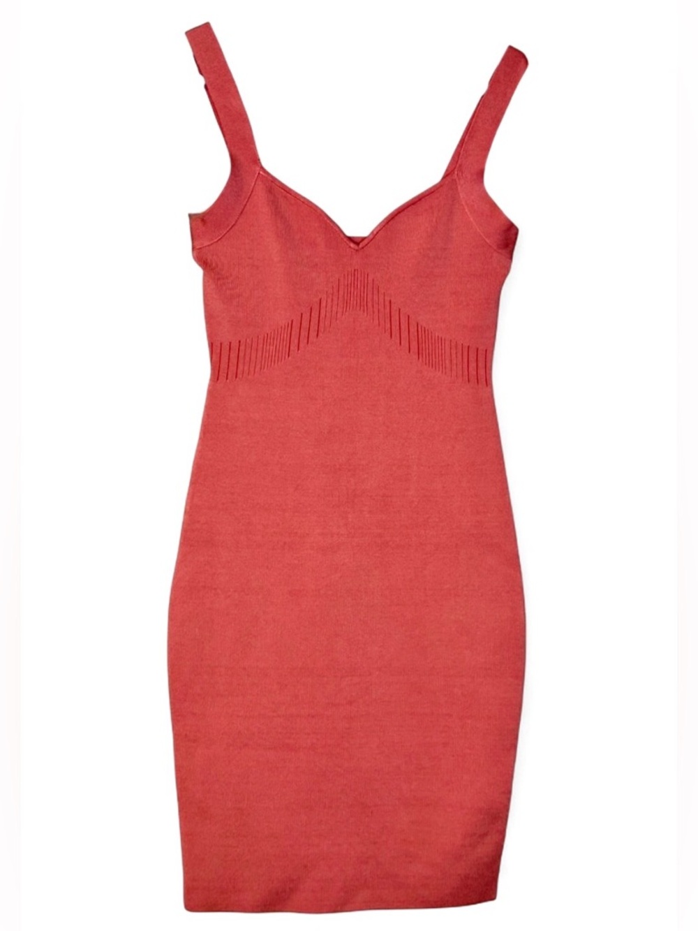 GUESS Mini Bodycon Dress Mirage Anise in Peach Orange Size Medium EUC 🍑